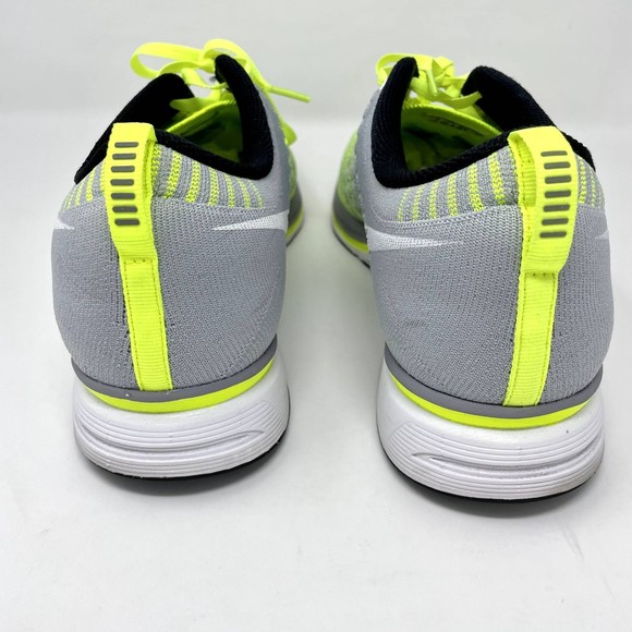Nike Flyknit Trainer Grey/Volt Men's Size 11.5 - Picture 4 of 7